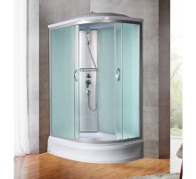 Душевая кабина МОНОМАХ  90/70/24 МЗ  L 90х70 стекла с рисунком, профиль хром матовый