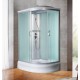 Душевая кабина МОНОМАХ  90/80/24 МЗ L 90х80 стекла с рисунком, профиль хром 