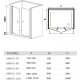 Душевая дверь WeltWasser  90x185 распашная пристенно-фронтальное хром 10000002734