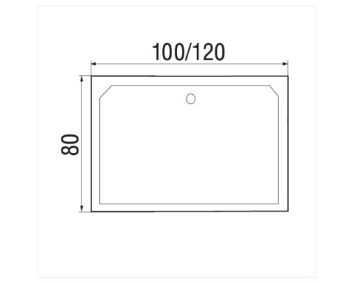 Душевой поддон Wemor 120*80*41 10000006059 Прямоугольная