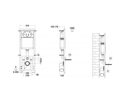 Клавиша смыва WeltWasser WW Marberg 410 SE 10000005951 хром