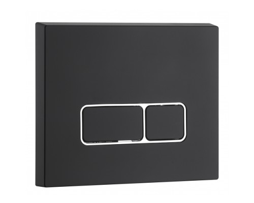 WW MARBERG 410 SE MT-BL Кнопка черная матовая нажимная для инсталляции. Квадратная.