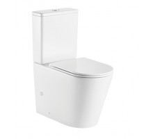 Унитаз-компакт безободковый с сиденьем микролифт WeltWasser Salzbach 001 XL GL-WT