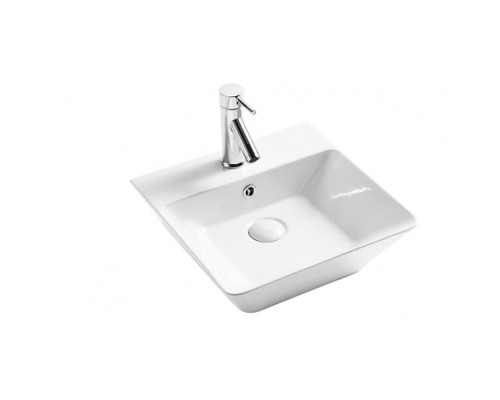 Раковина подвесная WeltWasser WW ELBACH 2252 415x415x140 фаянс белый глянец Раковина подвесная WeltWasser WW ELBACH 2252 415x415x140 фаянс белый глянец