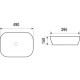 WW ELBACH 2143 Раковина подвесная 490х395х150