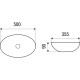 WW ELBACH 10255 Раковина подвесная 500х355х90