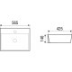 WW ELBACH 20212 Раковина подвесная 565х425х140