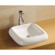 Раковина подвесная WeltWasser WW ELBACH 3061 450x450x110 фаянс белый глянец