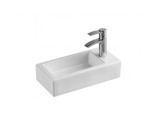 Раковина подвесная WeltWasser WW AISBACH 5092-R 370x370x90 фаянс белый глянец Раковина подвесная WeltWasser WW AISBACH 5092-R 370x370x90 фаянс белый глянец