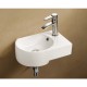 Раковина подвесная WeltWasser WW AISBACH 5014-R 410x410x130 фаянс белый глянец