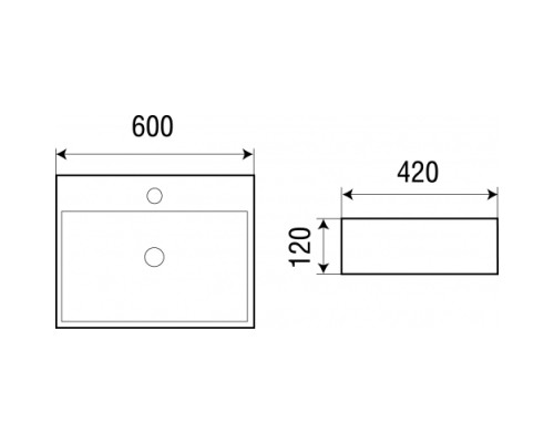 Раковина накладная WeltWasser WWELBACH 2173 MB600x420x120 санфаянс матовая черная Раковина накладная WeltWasser WWELBACH 2173 MB600x420x120 санфаянс матовая черная