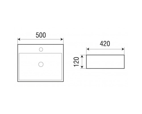 Раковина накладная WeltWasser WWELBACH 21733 MB500x420x120 санфаянс матовая черная Раковина накладная WeltWasser WWELBACH 21733 MB500x420x120 санфаянс матовая черная