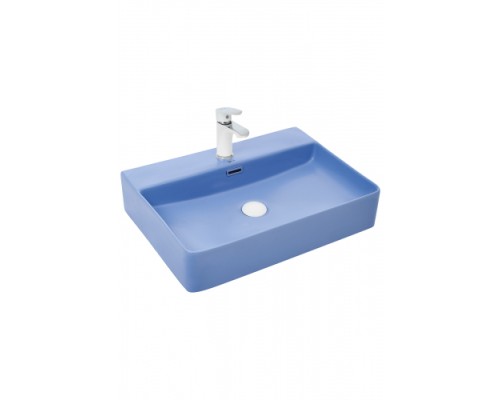 Раковина накладная WeltWasser WWELBACH 2173 MBL600x420x120 санфаянс матовая голубая Раковина накладная WeltWasser WWELBACH 2173 MBL600x420x120 санфаянс матовая голубая