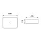Раковина накладная WeltWasser WWELBACH 2174 MB600x405x110 санфаянс матовая черная