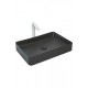 Раковина накладная WeltWasser WWELBACH 2174 MB600x405x110 санфаянс матовая черная