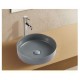 Раковина накладная WeltWasser WWELBACH 3134 MDG355x355x120 санфаянс матовая темно-серая