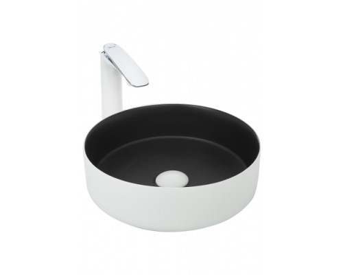 Раковина накладная WeltWasser WWELBACH M3134 WB355x355x120 санфаянс белая черная Раковина накладная WeltWasser WWELBACH M3134 WB355x355x120 санфаянс белая черная