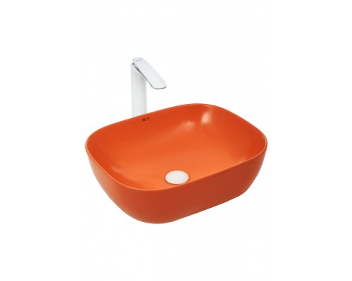 Раковина накладная WeltWasser WWELBACH 2143 MO490x395x150 санфаянс матовая оранжевая Раковина накладная WeltWasser WWELBACH 2143 MO490x395x150 санфаянс матовая оранжевая