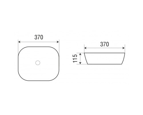 Раковина накладная WeltWasser WWELBACH 2184 MB370x370x115 санфаянс матовая черная Раковина накладная WeltWasser WWELBACH 2184 MB370x370x115 санфаянс матовая черная