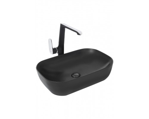 Раковина накладная WeltWasser WWELBACH M21433 MB610x400x145 санфаянс матовая черная Раковина накладная WeltWasser WWELBACH M21433 MB610x400x145 санфаянс матовая черная