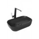 Раковина накладная WeltWasser WWELBACH M21433 MB610x400x145 санфаянс матовая черная