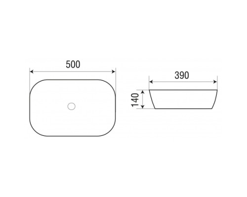 Раковина накладная WeltWasser WWELBACH 2195 MB500x390x140 санфаянс матовая черная Раковина накладная WeltWasser WWELBACH 2195 MB500x390x140 санфаянс матовая черная