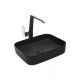 Раковина накладная WeltWasser WWELBACH 2195 MB500x390x140 санфаянс матовая черная