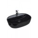 Раковина накладная WeltWasser WWELBACH 2202 K509505x385x120 санфаянс мрамор черная с золотом