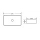 Раковина накладная WeltWasser WWELBACH 2250 MB675x380x120 санфаянс матовая черная
