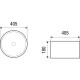 Раковина накладная WeltWasser WWELBACH 3272 MB405x405x180 санфаянс матовая черная