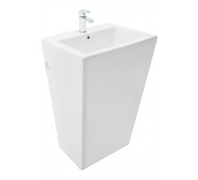 Раковина напольная Weltwasser LEERBACH 4438 GL-WT 460x340x850 санфаянс белый глянец