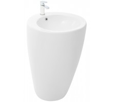 Раковина напольная Weltwasser LEERBACH 3838 GL-WT 380x380x830 санфаянс белый глянец