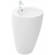 Раковина напольная WeltWasser WW LEERBACH 3838 GL-WT 380x380x830 санфаянс белый глянец