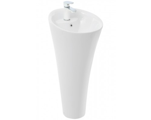 Раковина напольная WeltWasser WWTELBACH 007S GL-WT425x425x950 санфаянс белый глянец Раковина напольная WeltWasser WWTELBACH 007S GL-WT425x425x950 санфаянс белый глянец