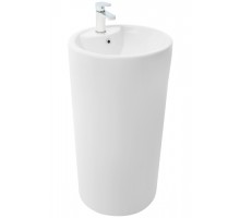 Раковина напольная Weltwasser LEERBACH 4646 GL-WT 460x460x830 санфаянс белый глянец