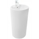 Раковина напольная WeltWasser WW LEERBACH 4646 GL-WT 460x460x830 санфаянс белый глянец