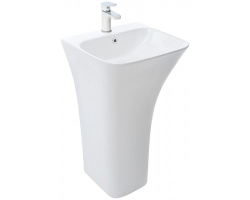 Раковина напольная WeltWasser WW LEERBACH 4543 GL-WT 450x435x835 санфаянс белый глянец Раковина напольная WeltWasser WW LEERBACH 4543 GL-WT 450x435x835 санфаянс белый глянец