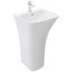 Раковина напольная WeltWasser WW LEERBACH 4543 GL-WT 450x435x835 санфаянс белый глянец