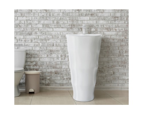 Раковина напольная WeltWasser WW LEERBACH 4242 GL-WT 420x420x830 санфаянс белый глянец Раковина напольная WeltWasser WW LEERBACH 4242 GL-WT 420x420x830 санфаянс белый глянец