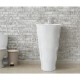Раковина напольная WeltWasser WW LEERBACH 4242 GL-WT 420x420x830 санфаянс белый глянец