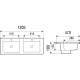 Раковина врезная WeltWasser WWDEILBACH 7506-1202 MT- BL1205x470x180 санфаянс матовая черная