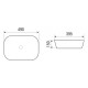 Раковина накладная WeltWasser WWELBACH M2143 BBG490x395x150 санфаянс матовая черно-зеленая
