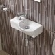 Раковина подвесная WeltWasser WW AISBACH 7940 GL-WT L400x220x120 санфаянс белый глянец