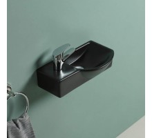 Умывальник подвесной Weltwasser WW AISBACH 7940 MT-BL L  400х220х120 белый глянец, левый