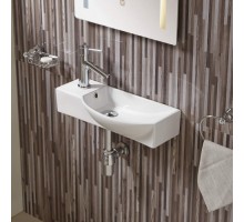 Умывальник подвесной Weltwasser WW AISBACH 7945 GL-WT L 505х235х125 белый глянец, левый