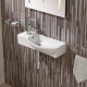 Раковина подвесная WeltWasser WW AISBACH 7945 GL-WT L450x240x125 санфаянс белый глянец