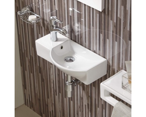 Раковина подвесная WeltWasser WW AISBACH 7950 GL-WT L505x235x125 санфаянс белый глянец Раковина подвесная WeltWasser WW AISBACH 7950 GL-WT L505x235x125 санфаянс белый глянец