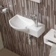 Раковина подвесная WeltWasser WW AISBACH 7950 GL-WT R505x235x125 санфаянс белый глянец
