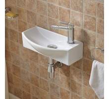 Умывальник подвесной Weltwasser WW AISBACH 7946 GL-WT R  455х220х130 белый глянец, правый