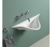 Умывальник подвесной Weltwasser WW AISBACH 78205 GL-WT 575х310х130 белый глянец
